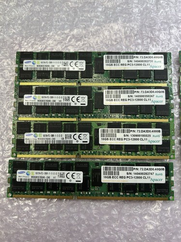 Samsung 64gb 4x16gb pc3 - 4x16gb, pc3-12800r
