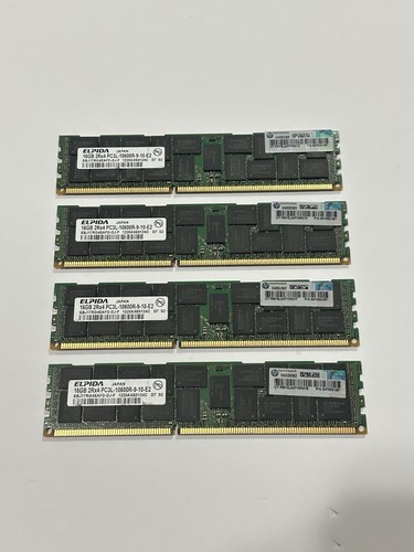Elpida 16gb pc3l 10600r - 4x,